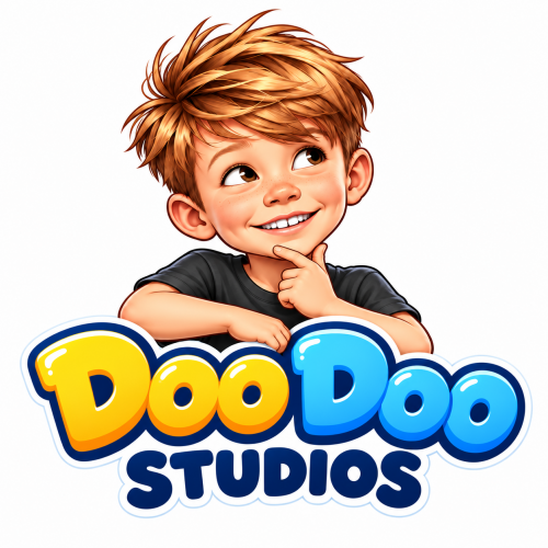 Playful DooDoo Studios Mascot Logo